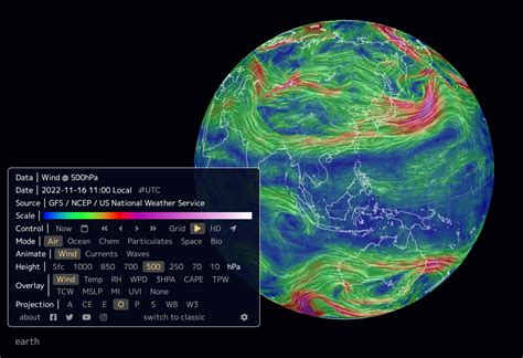 Earth:: a global map of wind, weather, and ocean conditions | Geography 250