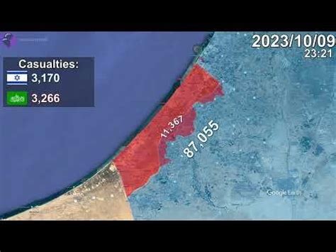 Israel-Hamas War 2023 : r/Maps