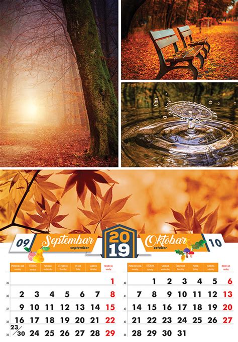 CALENDAR NATURE 2019 on Behance