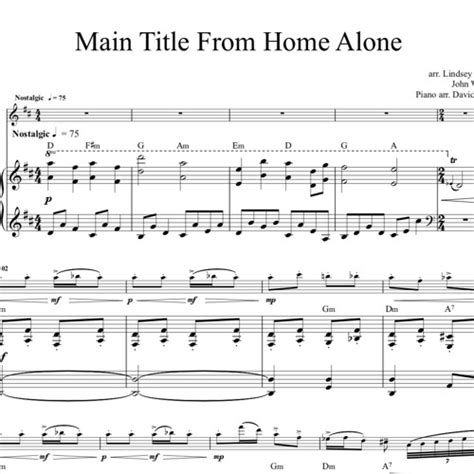 Stream Home Alone Theme Piano Accompaniment Sample by Lindsey Stirling Sheet Music | Listen ...