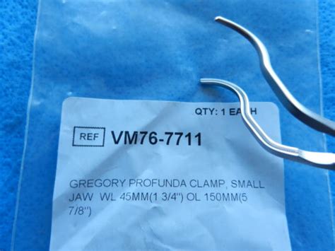 V. Mueller Surgical Gregory Profunda Clamp VM76-7711 NEW! – Ringle ...