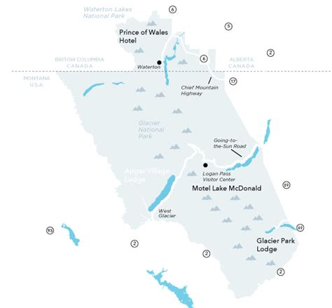 Glacier National Park Map – Map Of The World