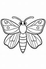 88 Moth Coloring Pages For Kids  ShadeMaze sketch template