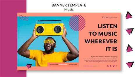 Free PSD | Music banner template style