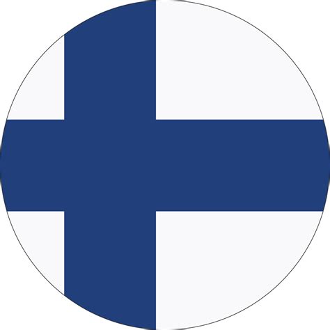 Circle flag of Finland. 11571467 PNG