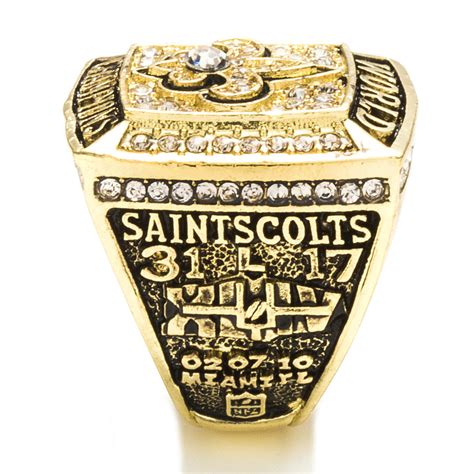 NFL 2009 NEW ORLEANS SAINTS SUPER BOWL XLIV WORLD CHAMPIONSHIP RING Re ...