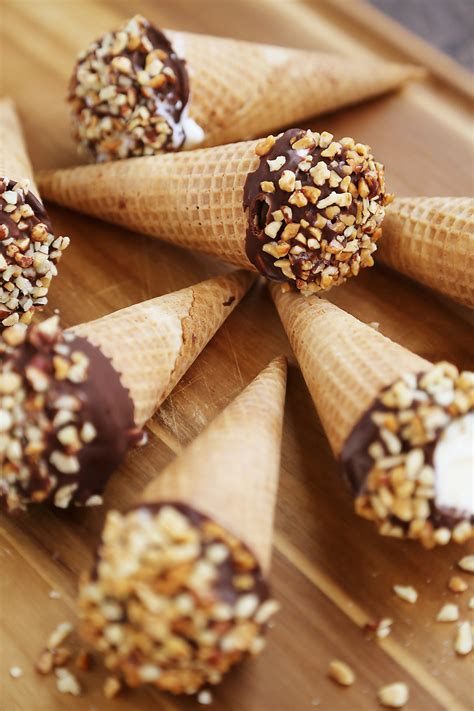 Homemade Chocolate-Dipped Ice Cream Cones – The Comfort of Cooking