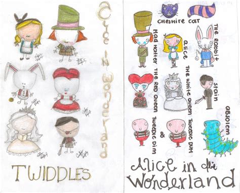 Alice in Wonderland characters by Darksideheart on DeviantArt