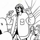 Snoop Dogg Performing On Stage Coloring Page  Pagescom sketch template
