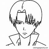 Dibujo De Levi AOT Guapo Para Colorear  Dibujos Imprimir sketch template