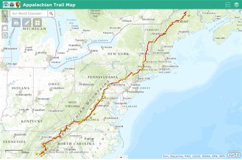 Pennsylvania To Shenandoah | Maps | Appalachian Trail, Appalachian ...