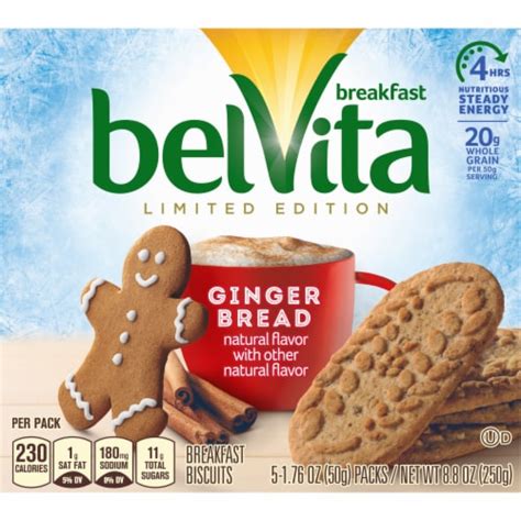 belVita Limited Edition Gingerbread Breakfast Biscuits, 5 ct / 1.76 oz - Kroger