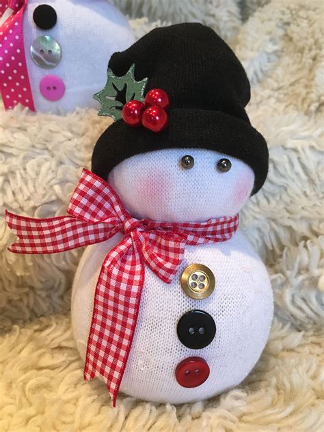 Sock Snowman, they are fun and easy to make, I love them ️ ...