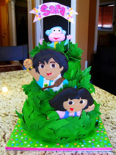 Dora & Diego Birthday Cake - CakeCentral.com