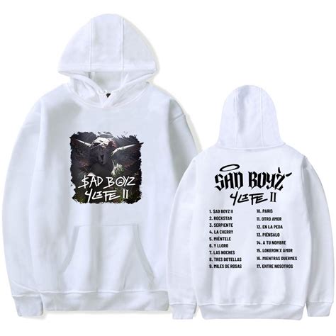 Junior H Merch Sad Boyz 4 Life II Album Hoodie Sweatshirt Autumn For ...