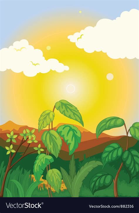 Plant background Royalty Free Vector Image - VectorStock