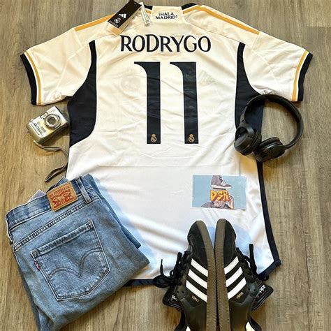 Real Madrid Home Jersey 23/24 🥇⚽️ Rodrygo #11 Size... - Depop