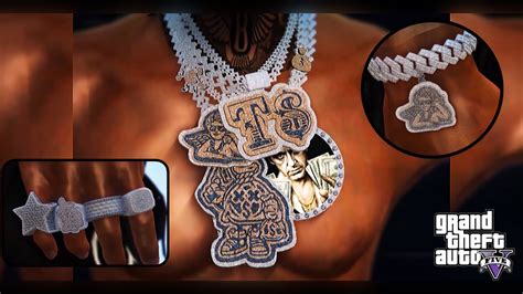 Making A Iced Out Chain, Bracelet & Ring Set In GTA 5 RP (FiveM) | Icy Jewelry Using Blender ...