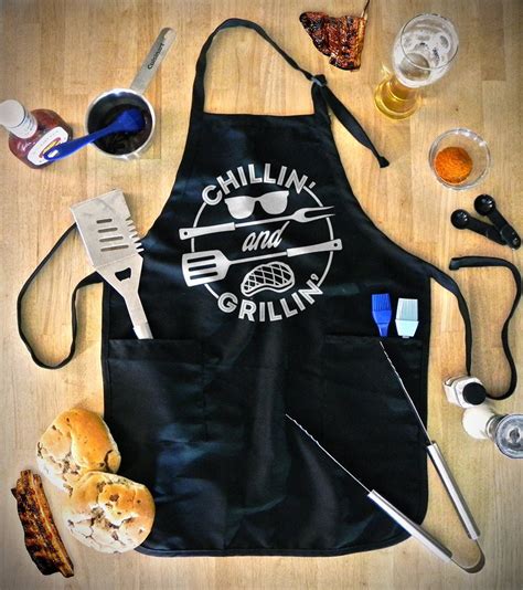 Funny BBQ Grilling Apron With Pockets Fathers Day Gift - Etsy