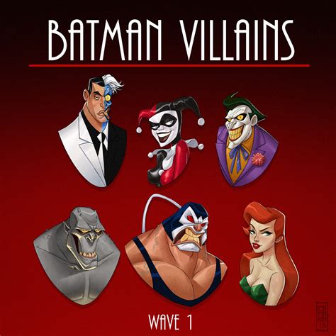 Batman Villains by CamaraSketch on DeviantArt