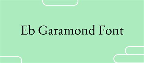 Garamond Font History