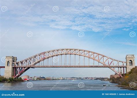 Hell Gate Bridge Over the East River Connecting Astoria Queens To Wards ...