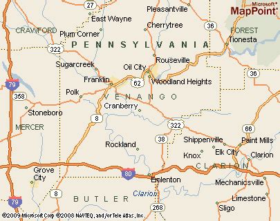 Where is Cranberry (Venango Co), Pennsylvania? see area map & more