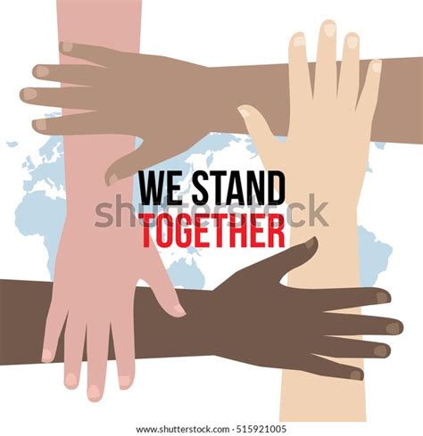 Unity Togetherness Poster Design Concept Stock Vector (Royalty Free) 515921005