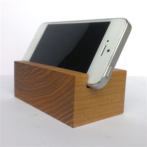 Oak Wood iPhone Smart Phone Desk Stand Holder iPhone Wood