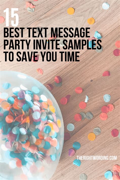 15 Best Text Message Party Invitations Samples To Help Save You Time