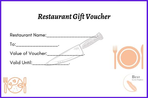 Free Blank Printable Gift Voucher Template in Word & PDF