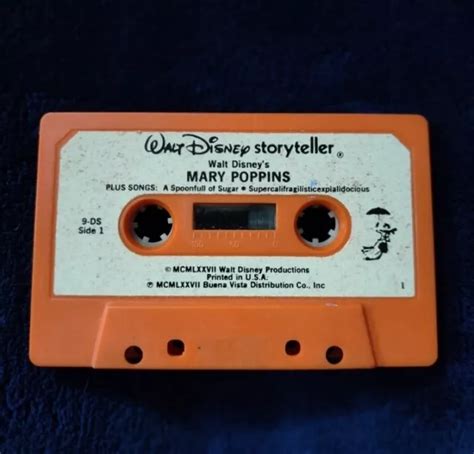 WALT DISNEY STORYTELLER Mary Poppins Cassette Tape $8.00 - PicClick