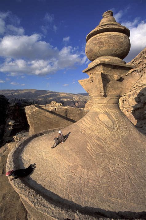 The Tower Of The Ad-deir Monastery by Richard Nowitz