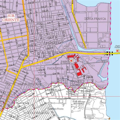 Mapa de Barranquilla – Mapas Cartur Mapas fisicos politicos de colombia ...