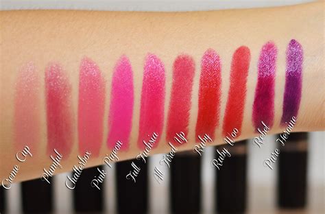 A Beauty Moment: MAC LIPSTICK COLLECTION SWATCHES