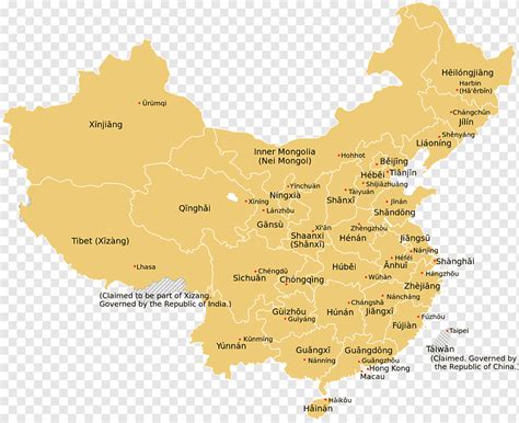 China Province Map