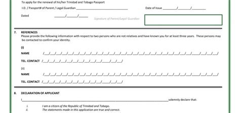 Trinidad Tobago Passport Form ≡ Fill Out Printable PDF Forms Online