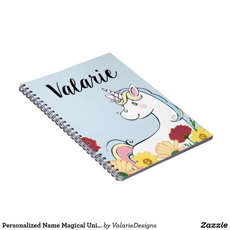 Personalized Name Magical Unicorn Notebook (affiliate advertisement)