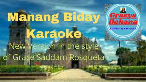 MANANG BIDAY (Modern style) KARAOKE/Videoke - YouTube