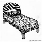 Bed Coloring Pages  Free & Printable sketch template