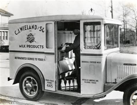 Milk Delivery Truck | Photograph | Wisconsin Historical ... | Milk ...