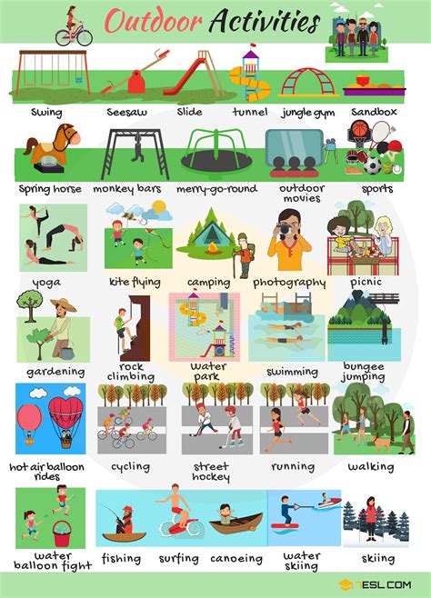 Outdoor Games: List of Useful Outdoor Games with Pictures • 7ESL | English lessons for kids ...