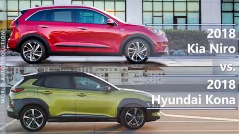 2018 Kia Niro vs 2018 Hyundai Kona (technical comparison) - YouTube