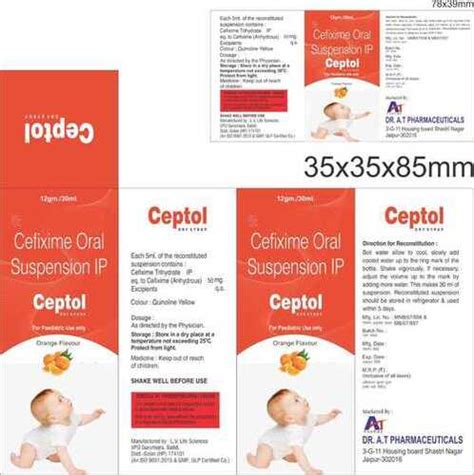 Cefixime Oral Suspension Ip at Best Price in Bhilwara | Dr. A.t ...