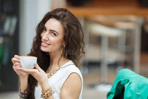 Woman Drinking Coffee at Home, with the Sunrise Stock Image - Image of home, enjoy: 41295257