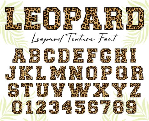 Leopard Font Animal Font Safari Font Leopard Print Font - Etsy UK