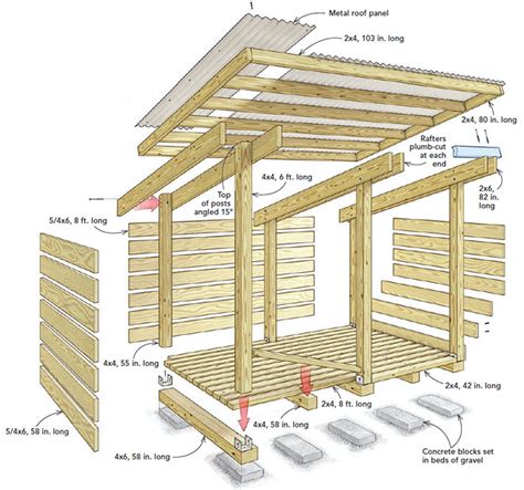 Build a Streamlined Woodshed | Wood shed plans, Building a shed, Wood shed