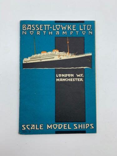 Bassett-Lowke Ltd. Northampton CATALOGUE. 1932 Scale Model Ships | eBay