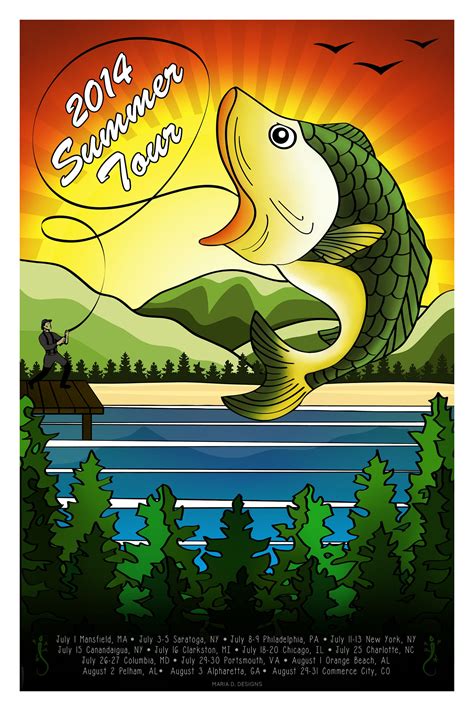 Phish Poster Summer Tour 2014 Phish 2014 Print Concert | Etsy