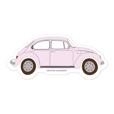 Pink Car Sticker | Pink car, Cute stickers, Car stickers